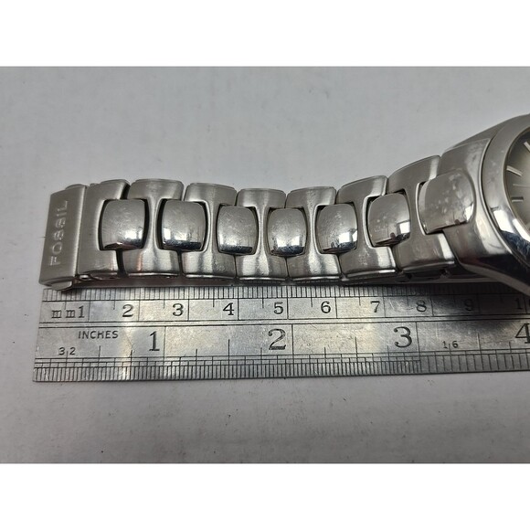 Fossil Arkitekt FS2903 Mens Stainless Steel Quartz Watch Gray Dial New Battery - Picture 11 of 12